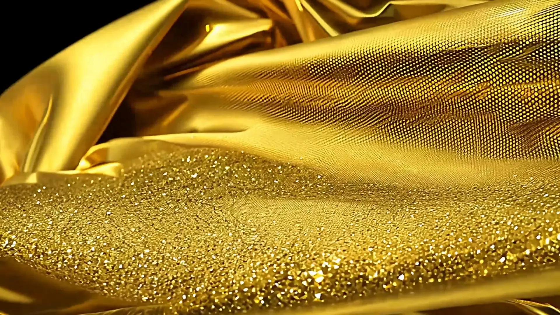 Elegant Gold Fabric Background for Luxury Title Animation